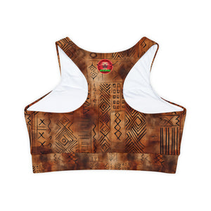 Fully Lined, Padded Sports Bra (AOP)