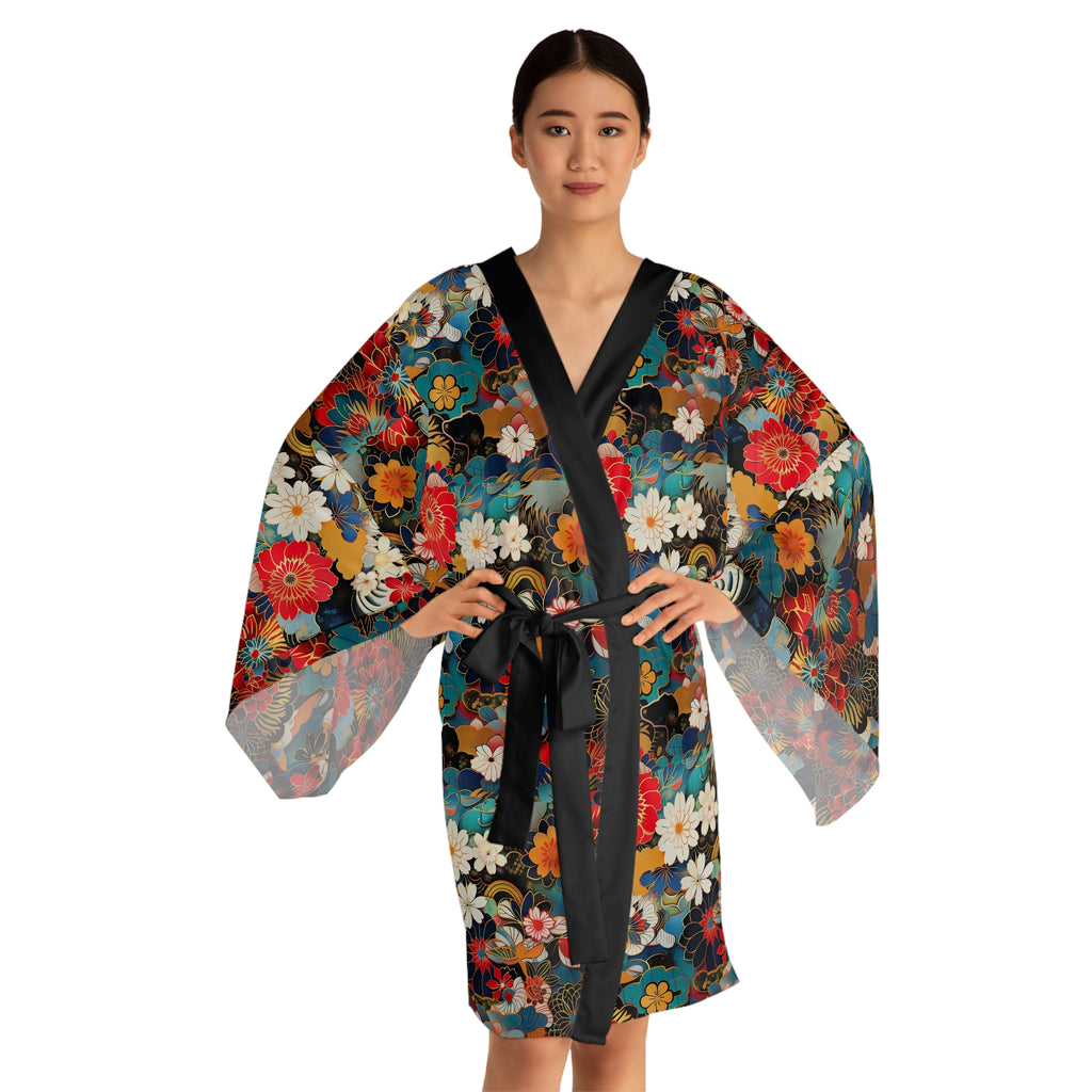 Long Sleeve Kimono Robe (AOP)