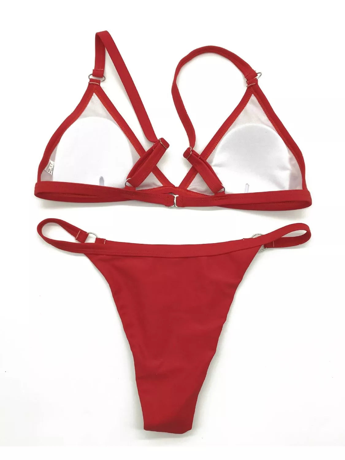Shop Solid Color Ring Detail Bikini Set - Women's Fashion | Akatonbo