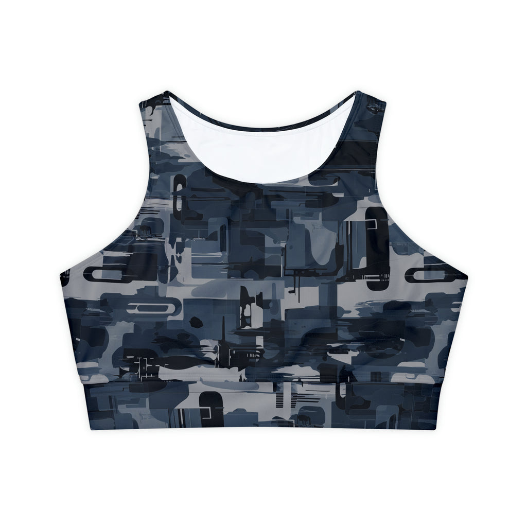 Fully Lined, Padded Sports Bra (AOP)