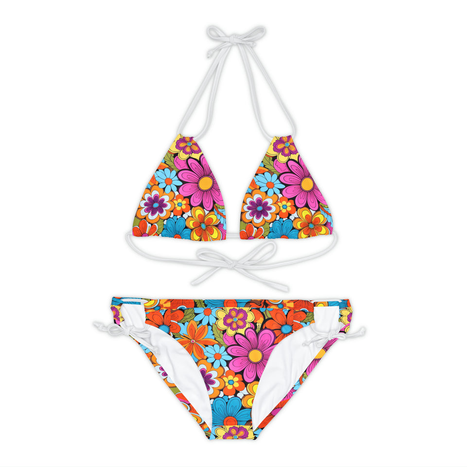 Strappy Bikini Set (AOP)
