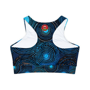 Fully Lined, Padded Sports Bra (AOP)