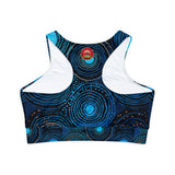 Fully Lined, Padded Sports Bra (AOP)