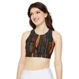 Fully Lined, Padded Sports Bra (AOP)