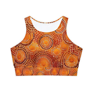 Fully Lined, Padded Sports Bra (AOP)