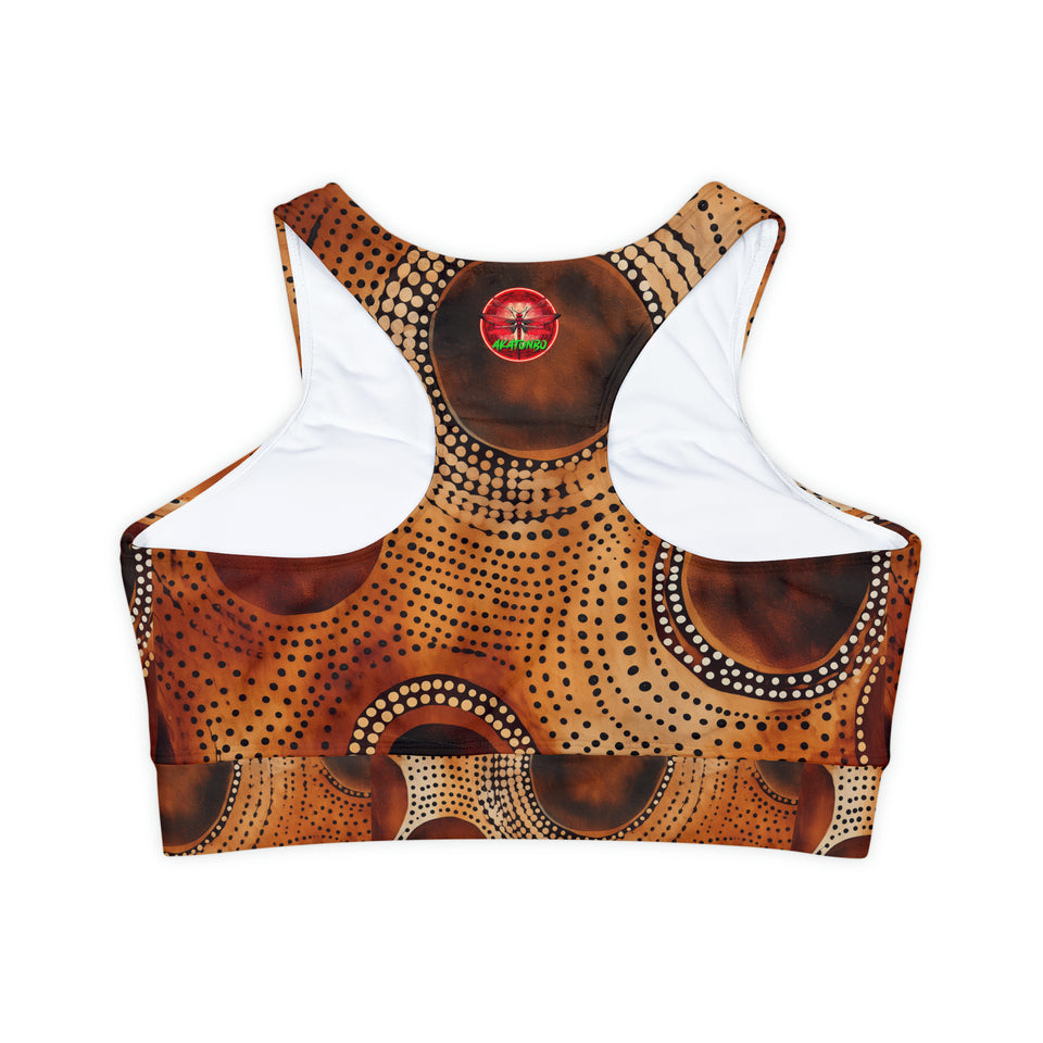 Fully Lined, Padded Sports Bra (AOP)