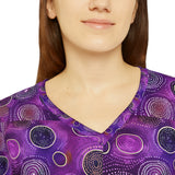 Women's Long Sleeve V-neck Shirt (AOP)