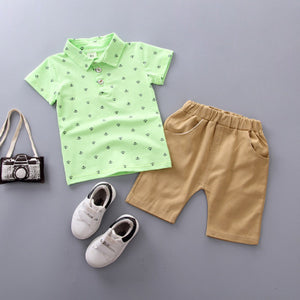 Anchor printed boys clothing set