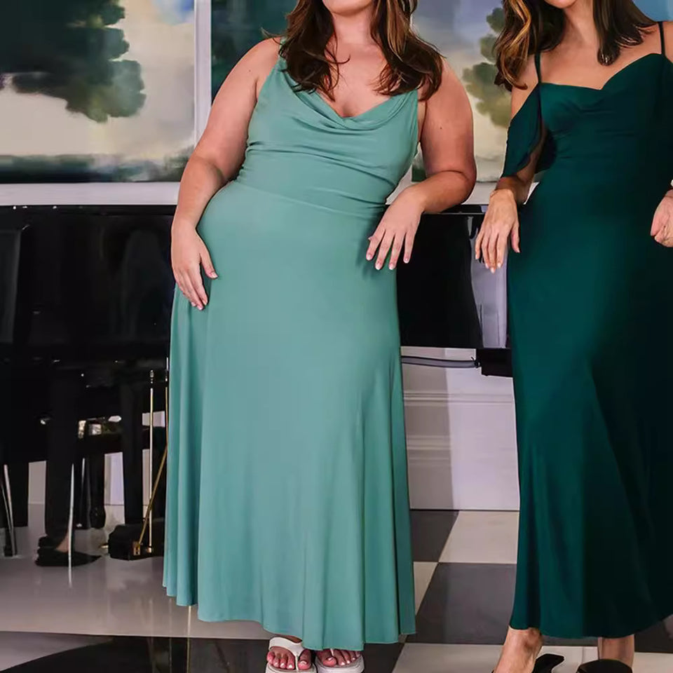 Backless lowcut Evening Dress Plus Sizes