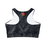 Fully Lined, Padded Sports Bra (AOP)