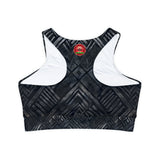 Fully Lined, Padded Sports Bra (AOP)