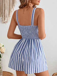Women's Holiday Solid Color Hollow Twist Knot Jumpsuit