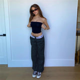 Street Printed Loose Casual Straight Pants