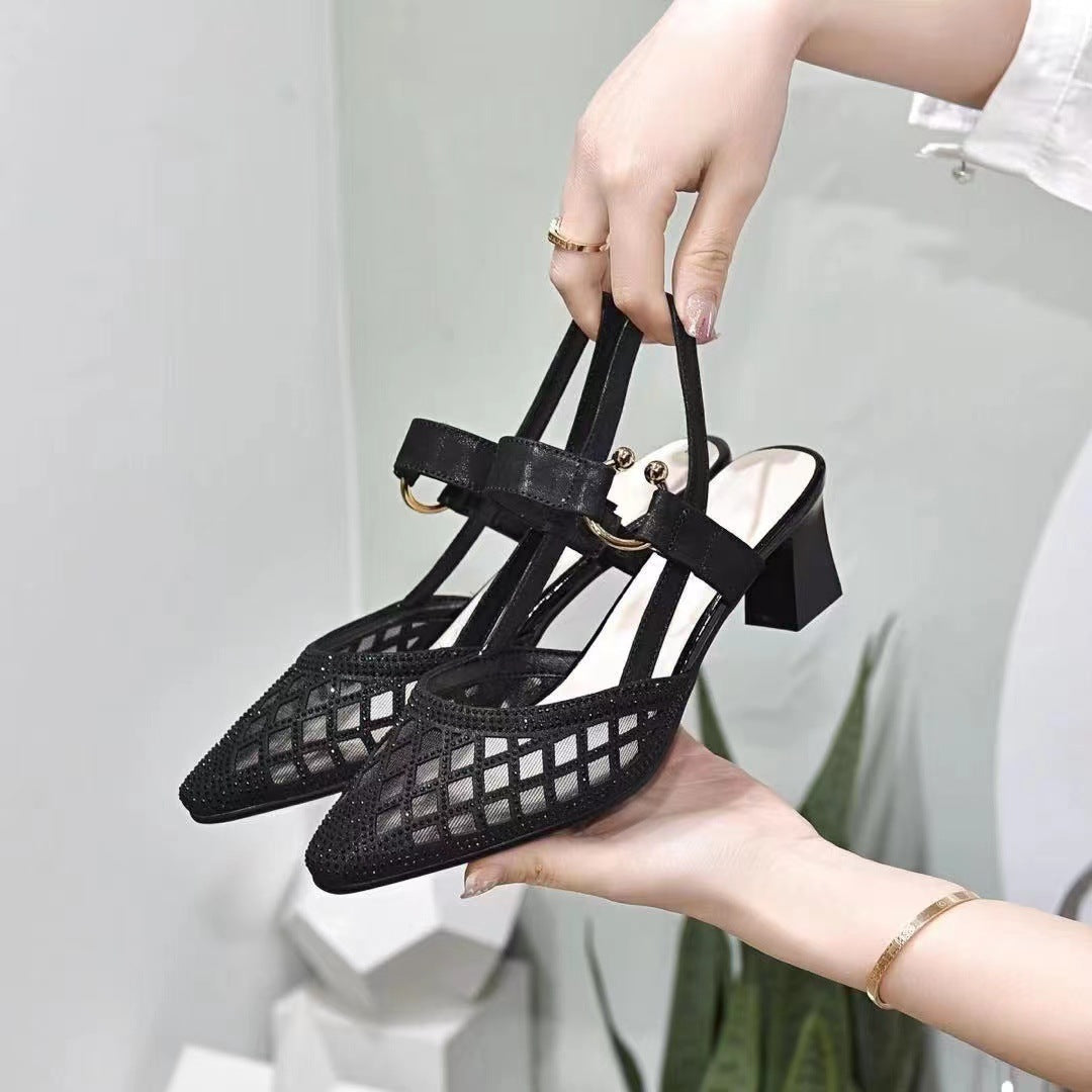 Women's Soft Leather Buckle Sandals