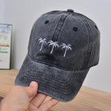 Water-washing Embroidery Retro Sun Hat For Women