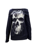 Snoopy Halloween Women's Fashion Skull Top