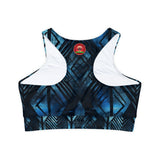 Fully Lined, Padded Sports Bra (AOP)