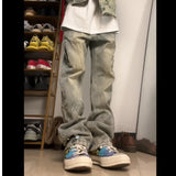 Men's Summer Versatile Simple Harajuku Jeans Lazy