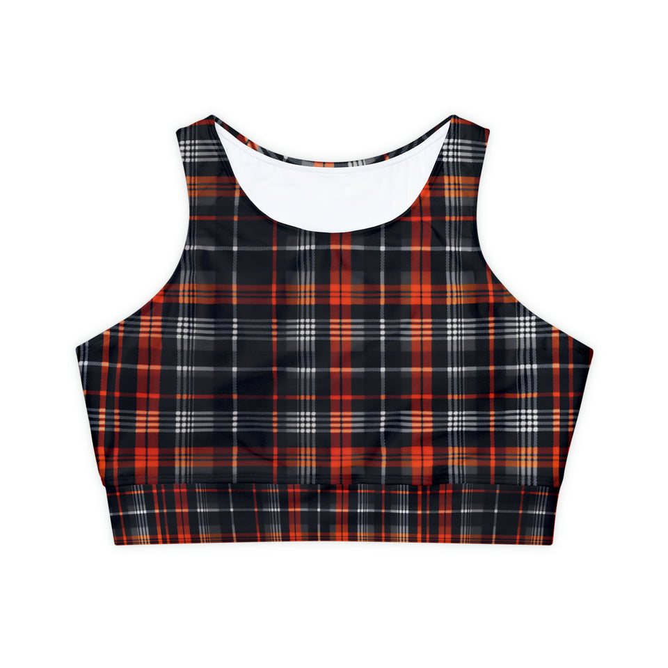 Fully Lined, Padded Sports Bra (AOP)