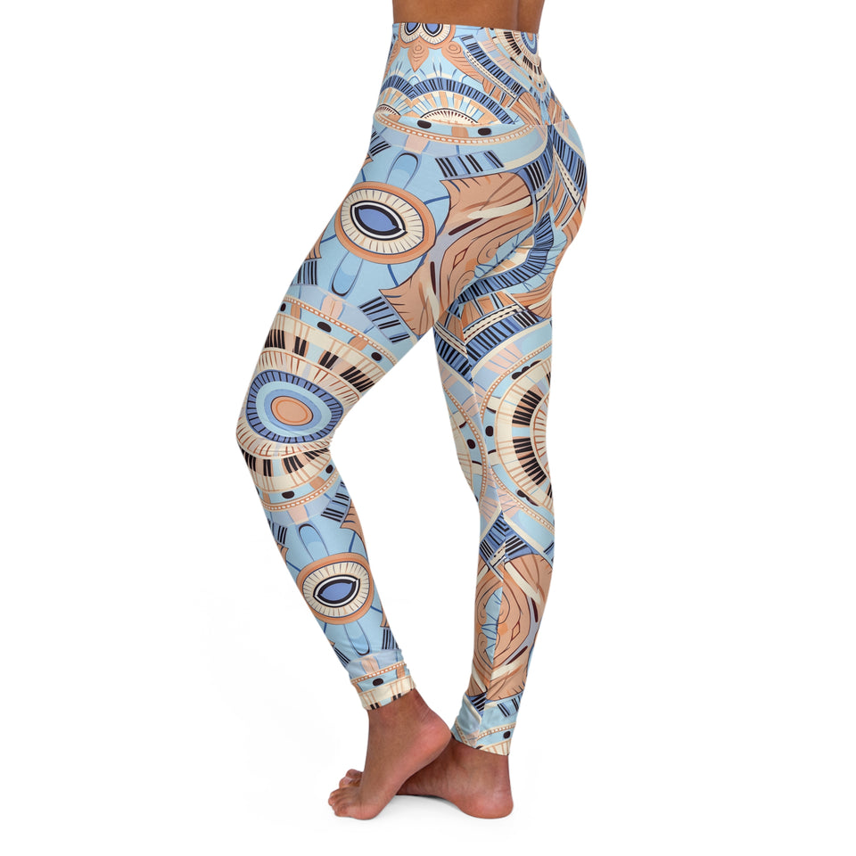 High Waisted Yoga Leggings (AOP)