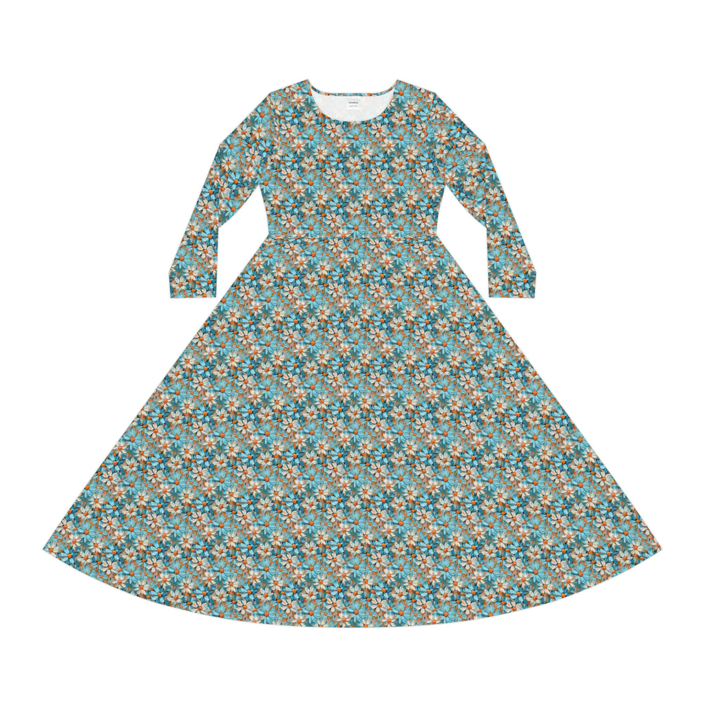 Women's Long Sleeve Dance Dress (AOP)