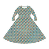 Women's Long Sleeve Dance Dress (AOP)