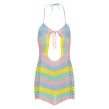 Sling  Back Woolen One-piece Skirt Suspenders