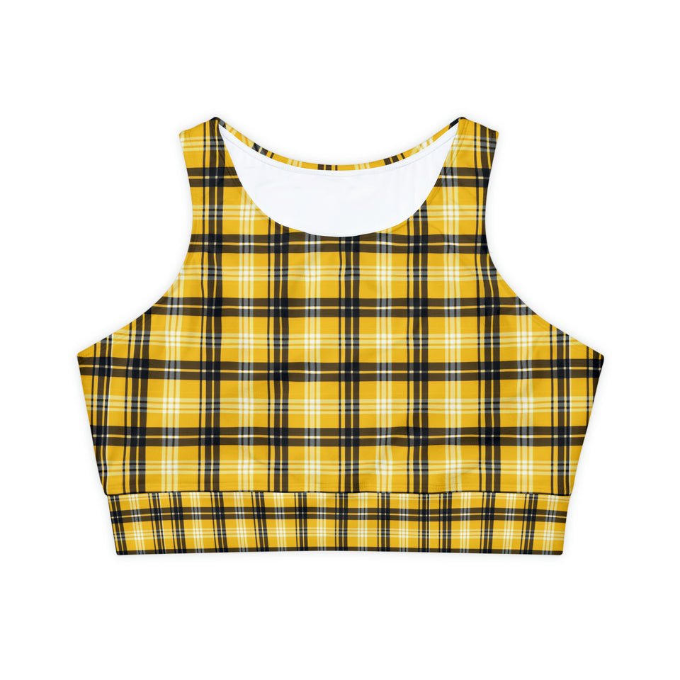 Fully Lined, Padded Sports Bra (AOP)
