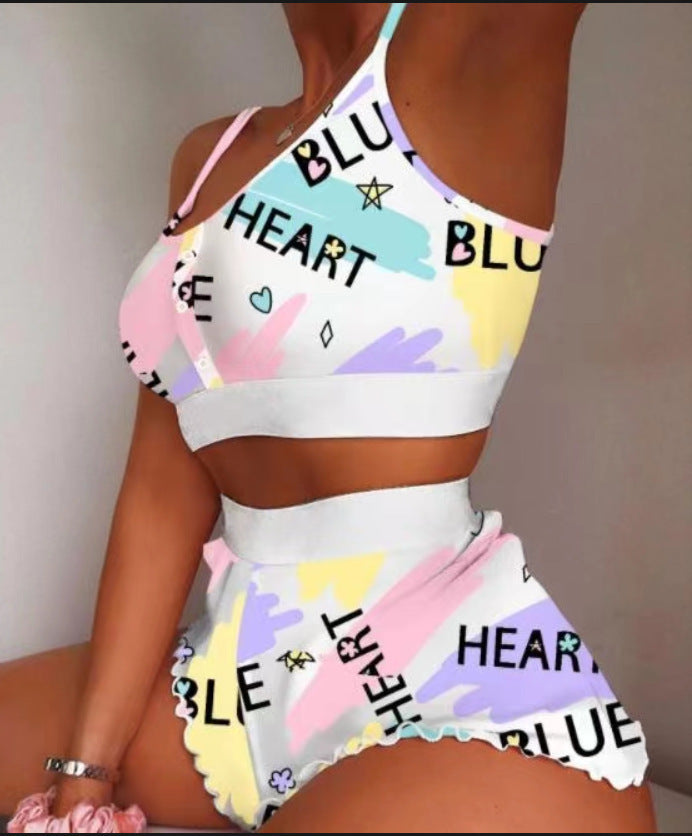 Printed Sling Pajama Sets