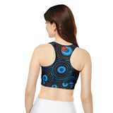 Fully Lined, Padded Sports Bra (AOP)