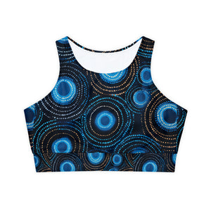 Fully Lined, Padded Sports Bra (AOP)