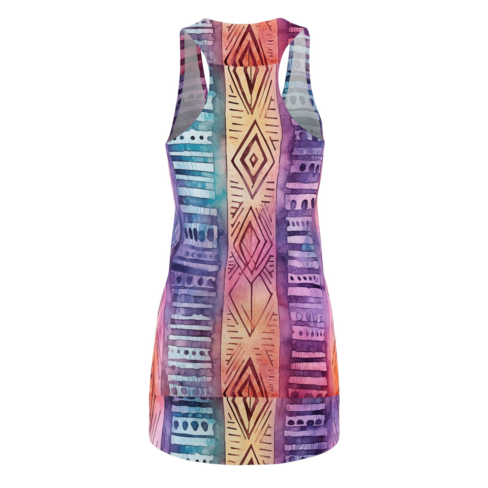 Women's Cut & Sew Racerback Dress (AOP)