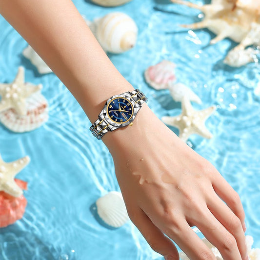 Reloj Luminoso Impermeable de Doble Calendario para Mujer