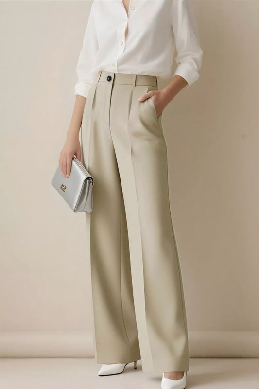 Shop High-Waisted Wide-Leg Pants - Women's Fashion | Akatonbo