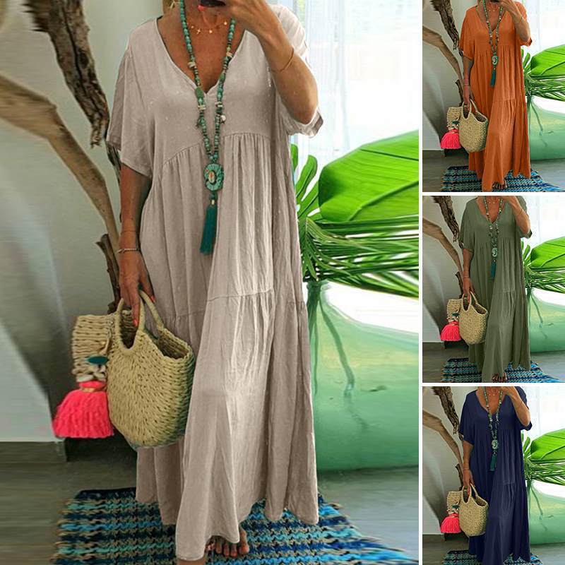 Classic Plus Size Large Swing Dress