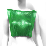 Metal Sequins Top Sweet And Spicy Style Vest