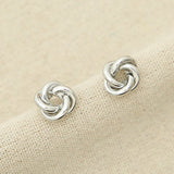 Hollow Tube Twisted Surround Hollow Ear Stud