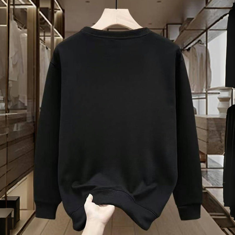 American Round Neck Printed Casual Sweatshirt