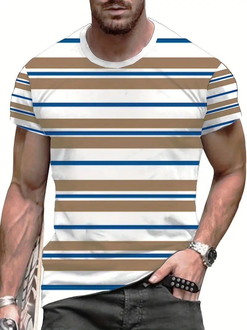 Men's Carnival Fashion Striped T-shirt