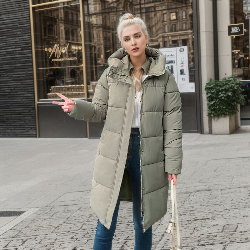 Veste matelassée décontractée et ample en coton
