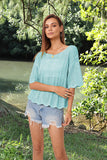 Short Sleeve Casual Women's Knitwear