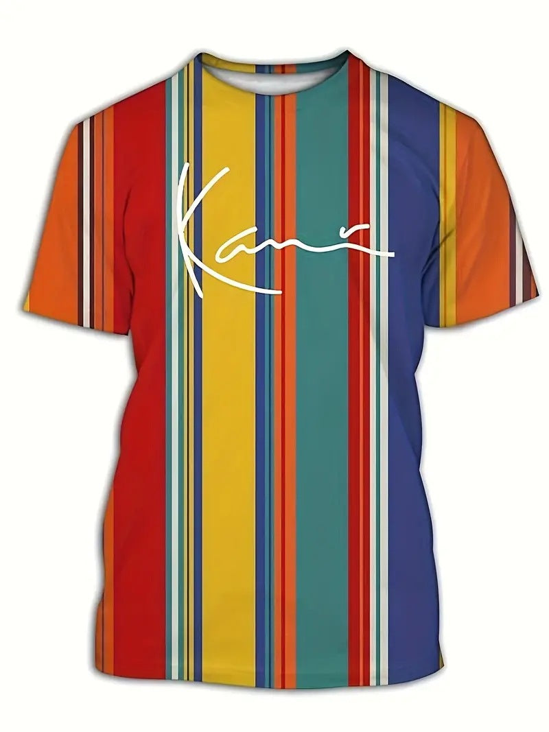 Men's Carnival Fashion Striped T-shirt