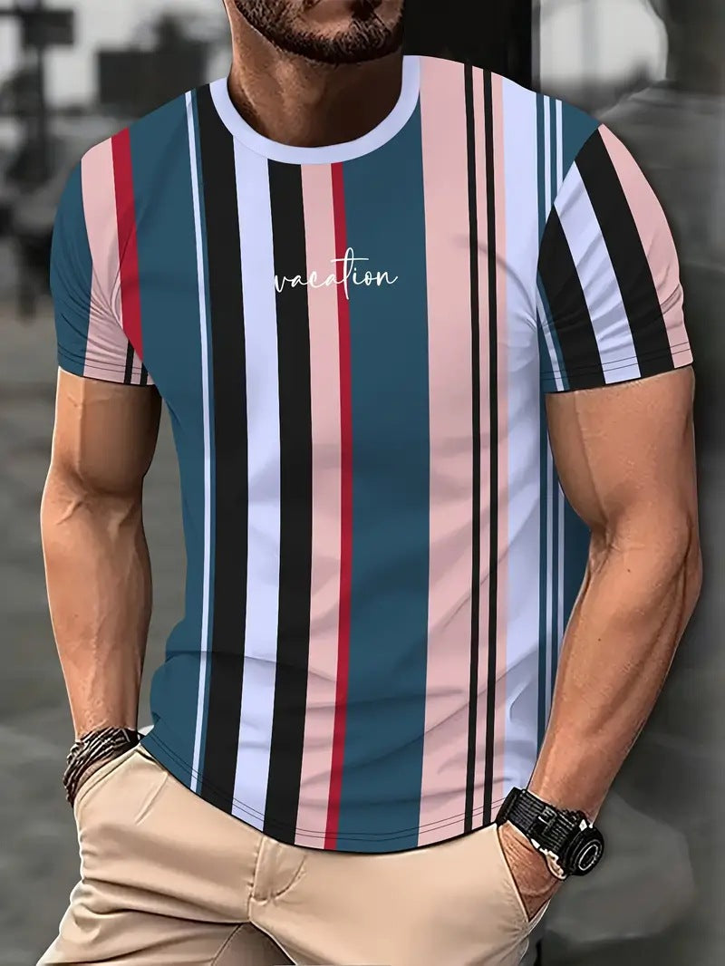 Men's Carnival Fashion Striped T-shirt