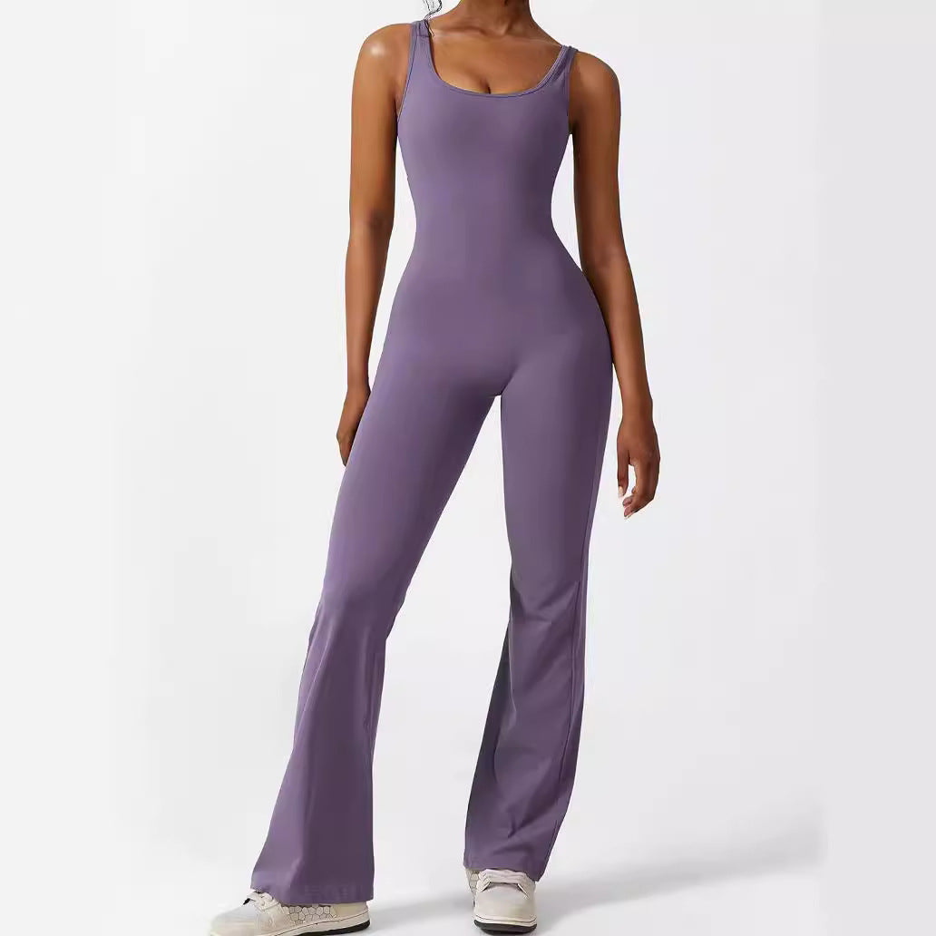 Akatonbo Women Sleeveless Flare Jumpsuits