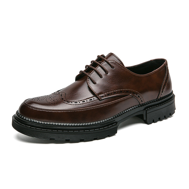 Men's Korean-style Pointed Leather Shoes