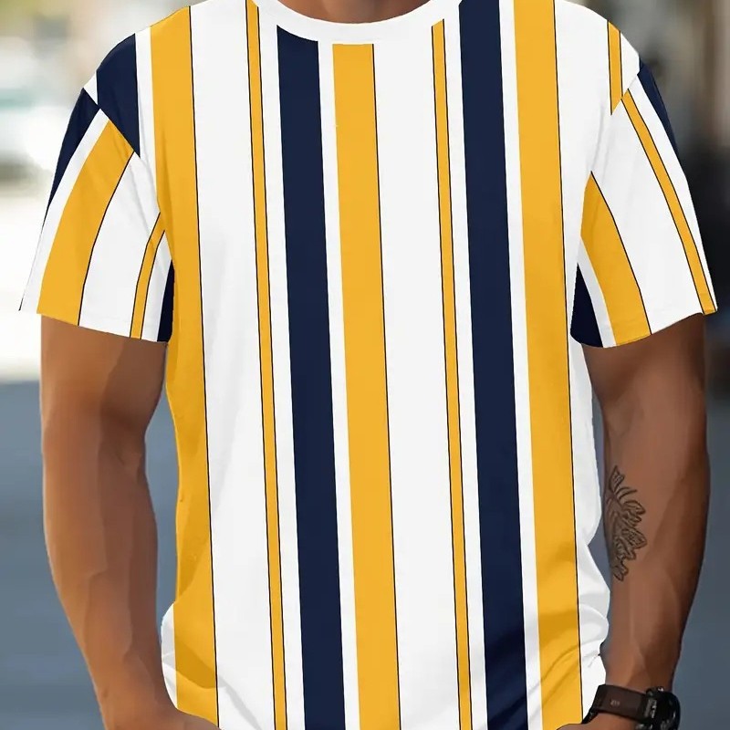 Men's Carnival Fashion Striped T-shirt