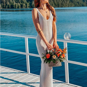 Women's Backless Knitted Dress