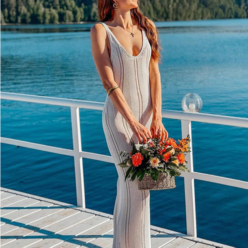 Women's Backless Knitted Dress