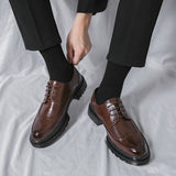 Men's Korean-style Pointed Leather Shoes