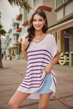 V-neck Sweater Loose Plus Size Knit Top